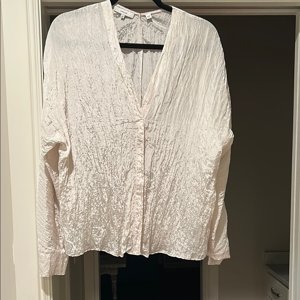 Vince Cream Silky Blouse